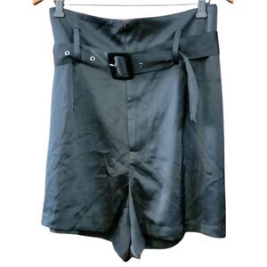 Fashion NovaSatin Belted Shorts